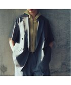 【ビームス ウイメン/BEAMS】の【半袖/きれいめ/薄手/セットアップ対応】4ボタン ダブル ハーフスリーブ ジャケット 25SS 夏 半袖 スリーブ GREY|ID: prp329100004477985 ipo3291000000032594398
