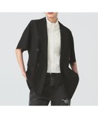 【ビームス ウイメン/BEAMS】の【半袖/きれいめ/薄手/セットアップ対応】4ボタン ダブル ハーフスリーブ ジャケット 25SS 夏 半袖 スリーブ BLACK|ID: prp329100004477985 ipo3291000000032594399