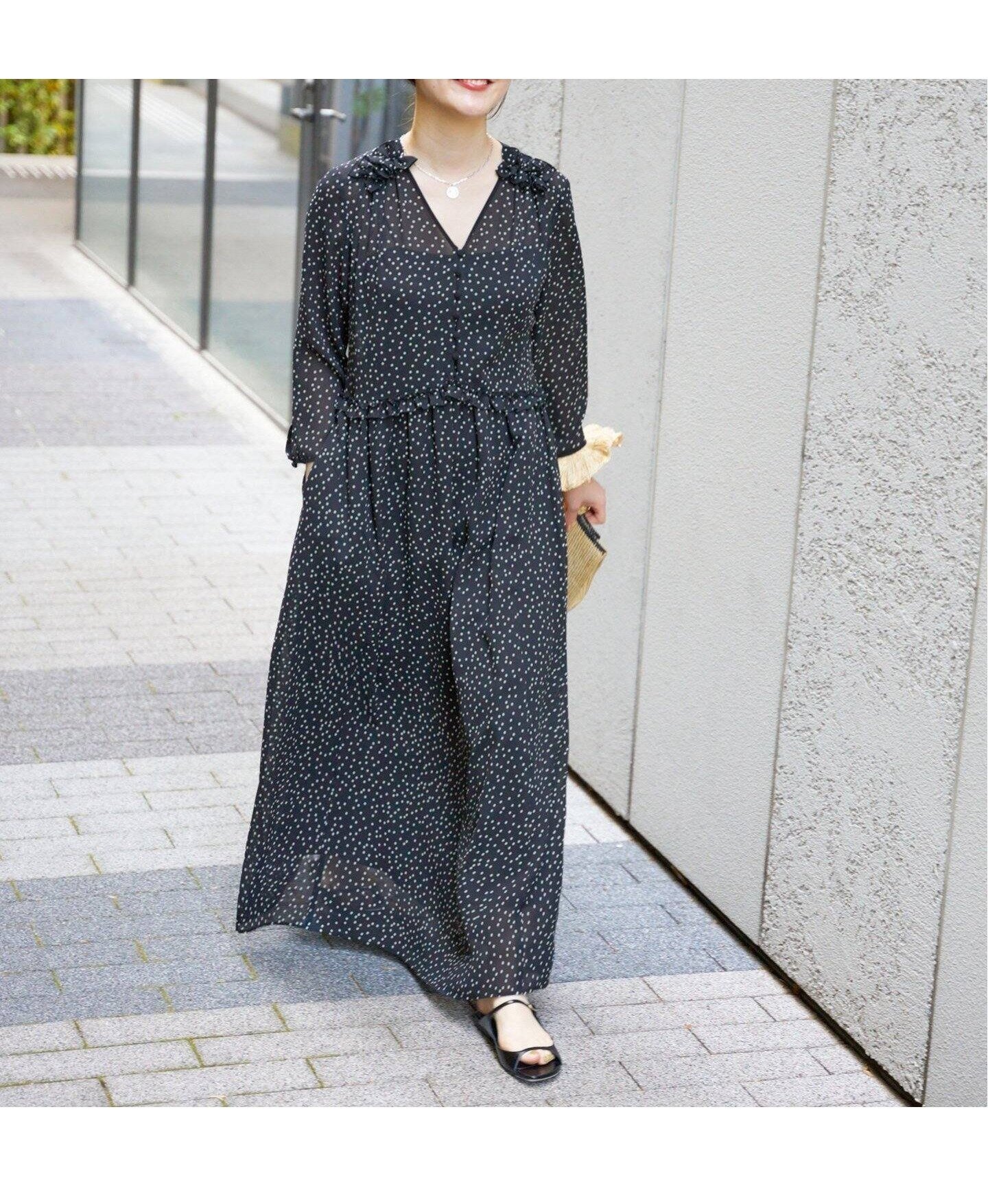 【イエナ/IENA】の《WEB限定/追加》ドット フリル ワンピース 人気、トレンドファッション・服の通販 founy(ファニー) 　ファッション　Fashion　レディースファッション　Ladies' Fashion Online　ワンピース　Dress　ドット　Dot　フリル　Frills　 other-1|ID: prp329100004478061 ipo3291000000032651956