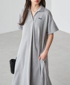 【ラナン/Ranan】のFILA ゆったりフレアーポロワンピース グレー|ID: prp329100004478064 ipo3291000000032300469