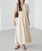 【ラナン/Ranan】のFILA ゆったりフレアーポロワンピース ライトベージュ|ID: prp329100004478064 ipo3291000000032300480