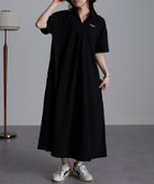 【ラナン/Ranan】のFILA ゆったりフレアーポロワンピース 人気、トレンドファッション・服の通販 founy(ファニー) ファッション Fashion レディースファッション Fashion for Women ワンピース Dresses シンプル Simple, Minimal ポケット Pocket, Pocket Detail ポロシャツ Polo Shirt, Collared Tee 夏 Summer 鹿の子 Piqué, Kanoko Fabric thumbnail ブラック|ID: prp329100004478064 ipo3291000000033502992