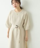【ナチュラルクチュール/natural couture】の【WEB限定】ランタンスリーブポリニットワンピース アイボリー|ID: prp329100004478133 ipo3291000000031964425