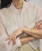 【サロン アダム エ ロペ/SALON adam et rope'】の25SS シアークロップドブルゾン 3 / シアーカーディガン オフホワイト(15)|ID: prp329100004478221 ipo3291000000032586740