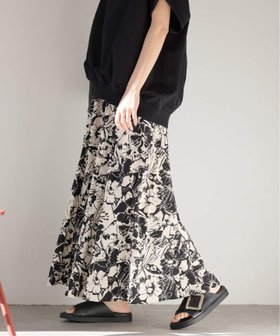 【ジャーナルスタンダード レリューム/JOURNAL STANDARD relume】 《追加》コントラストフラワープリントスカート人気、トレンドファッション・服の通販 founy(ファニー) ファッション Fashion レディースファッション WOMEN スカート Skirt 2025年 2025 2025春夏・S/S Ss,Spring/Summer,2025 |ID:prp329100004478371