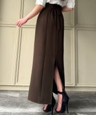 【ジュノア/JUNOAH】の【選べる】ハイウエストレースアップスカート(マーメイド/Iライン) Aブラウン|ID: prp329100004478404 ipo3291000000031909019