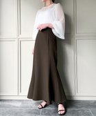 【ジュノア/JUNOAH】の【選べる】ハイウエストレースアップスカート(マーメイド/Iライン) ブラウン|ID: prp329100004478404 ipo3291000000031909030
