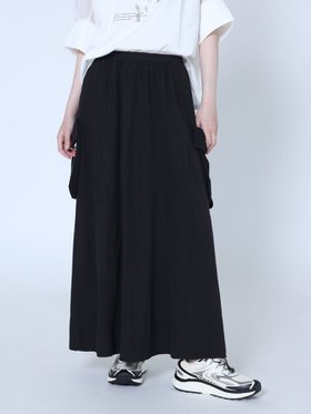 【ラシュッド/LASUD】のポイントポケットテンセルロングスカート 人気、トレンドファッション・服の通販 founy(ファニー) ファッション Fashion レディースファッション WOMEN スカート Skirt ロングスカート Long Skirt インディゴ Indigo セットアップ Set Up ポケット Pocket ロング Long |ID:prp329100004478436