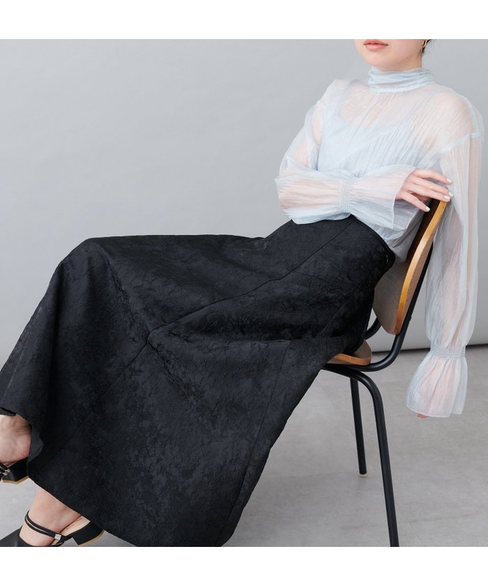 【ナチュラルクチュール/natural couture】のosonoフラワージャガードスカート インテリア・キッズ・メンズ・レディースファッション・服の通販 founy(ファニー) https://founy.com/ ファッション Fashion レディースファッション WOMEN スカート Skirt 2025年 2025 2025春夏・S/S Ss,Spring/Summer,2025 カットソー Cut And Sew シンプル Simple ジャケット Jacket フレア Flare ポケット Pocket エレガント 上品 Elegant |ID: prp329100004478461 ipo3291000000031935669
