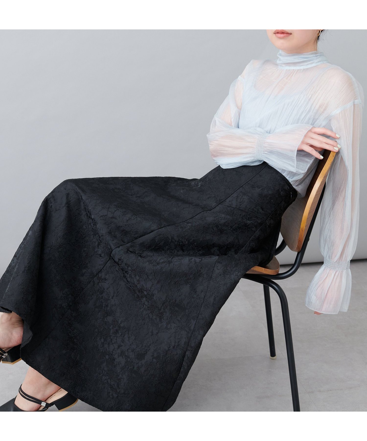 【ナチュラルクチュール/natural couture】のosonoフラワージャガードスカート 人気、トレンドファッション・服の通販 founy(ファニー) 　ファッション　Fashion　レディースファッション　WOMEN　スカート　Skirt　2025年　2025　2025春夏・S/S　Ss,Spring/Summer,2025　カットソー　Cut And Sew　シンプル　Simple　ジャケット　Jacket　フレア　Flare　ポケット　Pocket　エレガント 上品　Elegant　 other-1|ID: prp329100004478461 ipo3291000000031935669
