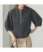 【シップス フォー ウィメン/SHIPS】の手洗い可能 幾何柄 カット ジャカード ブラウス ブラック|ID: prp329100004478605 ipo3291000000031994788