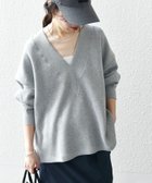 【シップス フォー ウィメン/SHIPS】のSHIPS any 手洗い可能 サカリバ 深Vネック ルーズ プルオーバー グレー|ID: prp329100004478642 ipo3291000000031949546