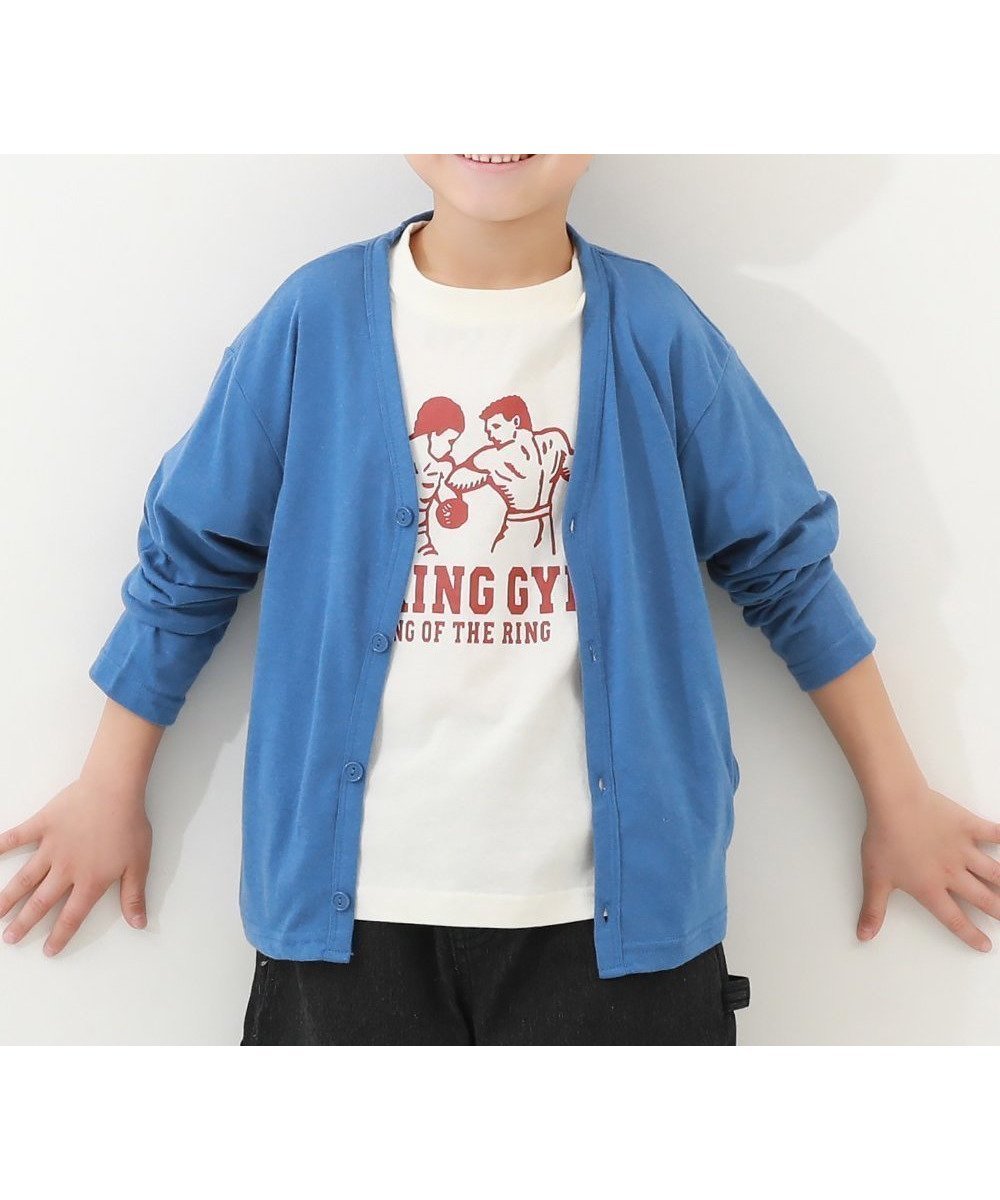 【デビロック/devirock / KIDS】のUVカット カーディガン カーディガン トップス インテリア・キッズ・メンズ・レディースファッション・服の通販 founy(ファニー) 　ファッション　Fashion　キッズファッション　KIDS　トップス・カットソー　Tops/Tees/Kids　カットソー　Cut And Sew　カラフル　Colorful　カーディガン　Cardigan　ベーシック　Basic　おすすめ　Recommend　夏　Summer　004-ブルー|ID: prp329100004478668 ipo3291000000031694452