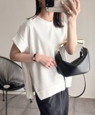 【その他のブランド/Other】の【着ごこちシリーズ】サイドZIPクルーネックプルオーバー ホワイト|ID: prp329100004478768 ipo3291000000031957913