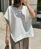 【スタイルドア/STYLEDOOR】の【着ごこちシリーズ】サイドZIPクルーネックプルオーバー 人気、トレンドファッション・服の通販 founy(ファニー) ファッション Fashion レディースファッション Fashion for Women トップス・カットソー Cut & Sew Tops カジュアルプルオーバー・ニットトップス Pullovers & Knit Tops / Casual Pullovers シンプル Simple, Minimal ダブル Double, Double-Breasted デニム Denim, Jeans Material ボトム Bottoms, Lower Wear エレガント 上品 Elegant 半袖 Short Sleeve, Half Sleeve 夏 Summer 定番 Standard, Basic Item thumbnail ホワイト|ID: prp329100004478768 ipo3291000000034359459