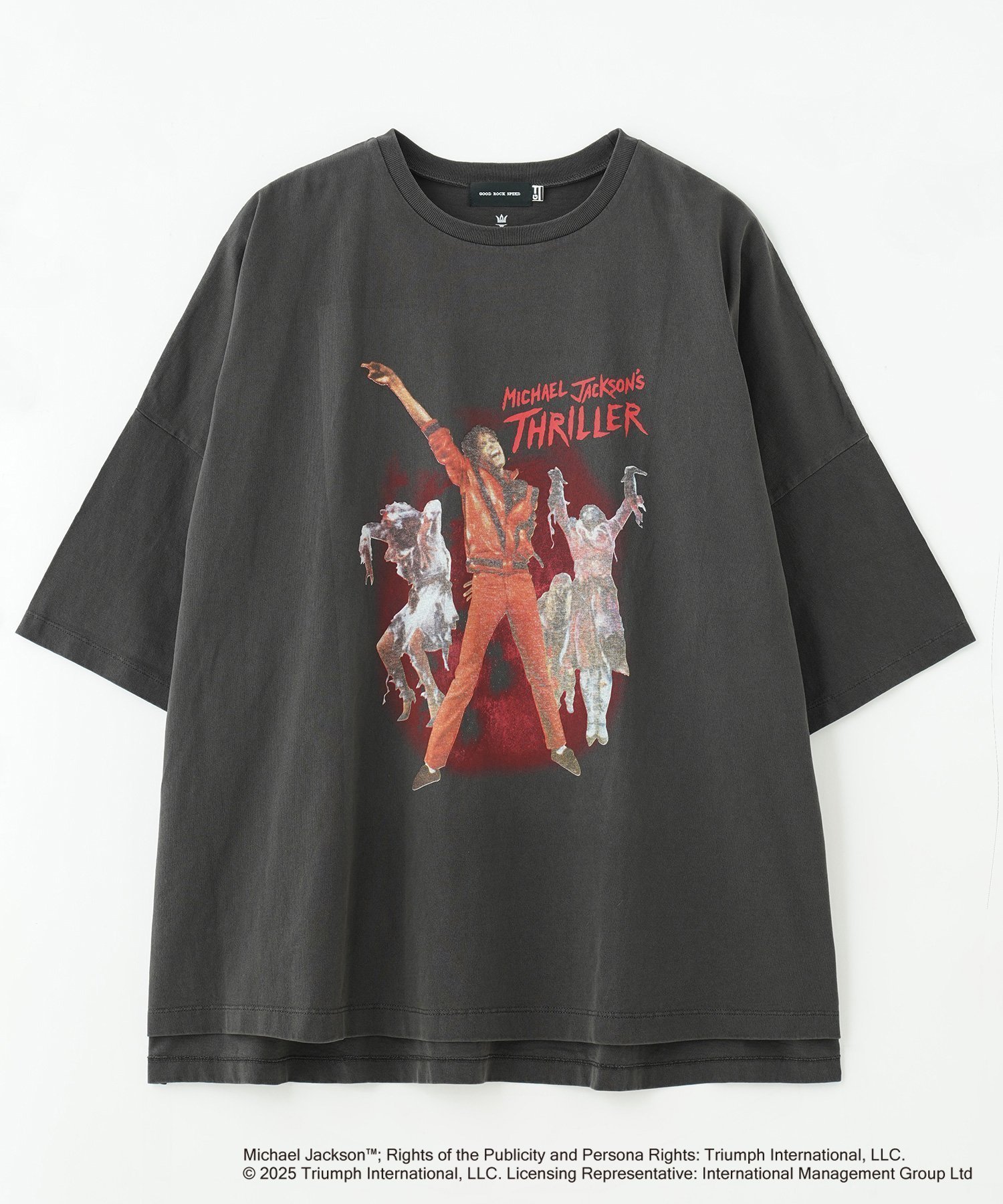 【ローズバッド/ROSE BUD】の【ROSE BUD別注】GOOD ROCK SPEED/Michael Jackson OVER SIZE T-shirt 人気、トレンドファッション・服の通販 founy(ファニー) 　ファッション　Fashion　レディースファッション　WOMEN　トップス・カットソー　Tops/Tshirt　シャツ/ブラウス　Shirts/Blouses　ロング / Tシャツ　T-Shirts　ヴィンテージ　Vintage　キャラクター　Character　グラフィック　Graphic　今季　This Season　ショート　Short　人気　Popularity　別注　Special Order　 other-1|ID: prp329100004478774 ipo3291000000031926964