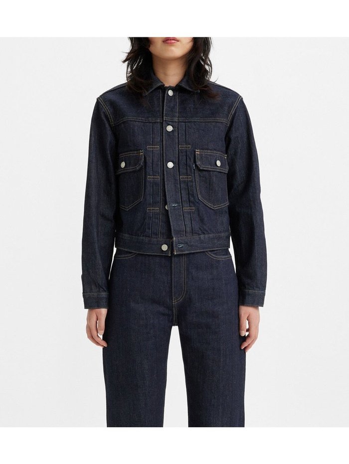 【リーバイス/Levis】のTYPEIIトラッカージャケット インテリア・キッズ・メンズ・レディースファッション・服の通販 founy(ファニー) https://founy.com/ ファッション Fashion レディースファッション Fashion for Women アウター Coat / Outerwear Collection レディースジャケット・軽アウター Jackets クラシック Classic, Timeless Style コレクション Collection, Seasonal Line デニム Denim, Jeans Material 人気 Popular, Best Seller 日本製 Made In Japan A/W・秋冬 Autumn/Winter |ID: prp329100004479092 ipo3291000000031797652