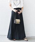 【シップス フォー ウィメン/SHIPS】の手洗い可能 麻混 フレア マキシ スカート ブラック|ID: prp329100004479098 ipo3291000000031842256