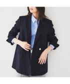 【アンタイトル/UNTITLED】の【通勤/春の軽羽織り】サマーウール調 ダブルブレストジャケット ネイビー|ID: prp329100004479105 ipo3291000000031959213
