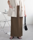 【ディスコート/Discoat】の【WEB限定】カットジャガードナロースカート グレージュ|ID: prp329100004479134 ipo3291000000031839849