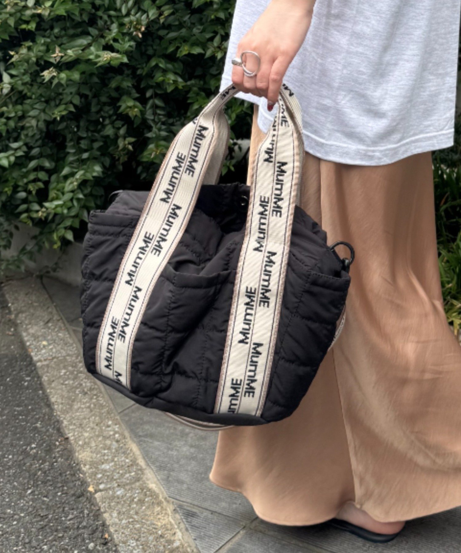 【チャオパニックティピー/CIAOPANIC TYPY】の新色登場!!【MumME】ジャガードテープキルティングスクエアトートBAG インテリア・キッズ・メンズ・レディースファッション・服の通販 founy(ファニー) 　ファッション　Fashion　レディースファッション　WOMEN　バッグ　Bag　2024年　2024　2024-2025秋冬・A/W　Aw/Autumn/Winter/Fw/Fall/2024-2025　おすすめ　Recommend　ショルダー　Shoulder　トレンド　Trend　ベーシック　Basic　ポケット　Pocket　レオパード　Leopard　ブラック|ID: prp329100004479482 ipo3291000000031991266