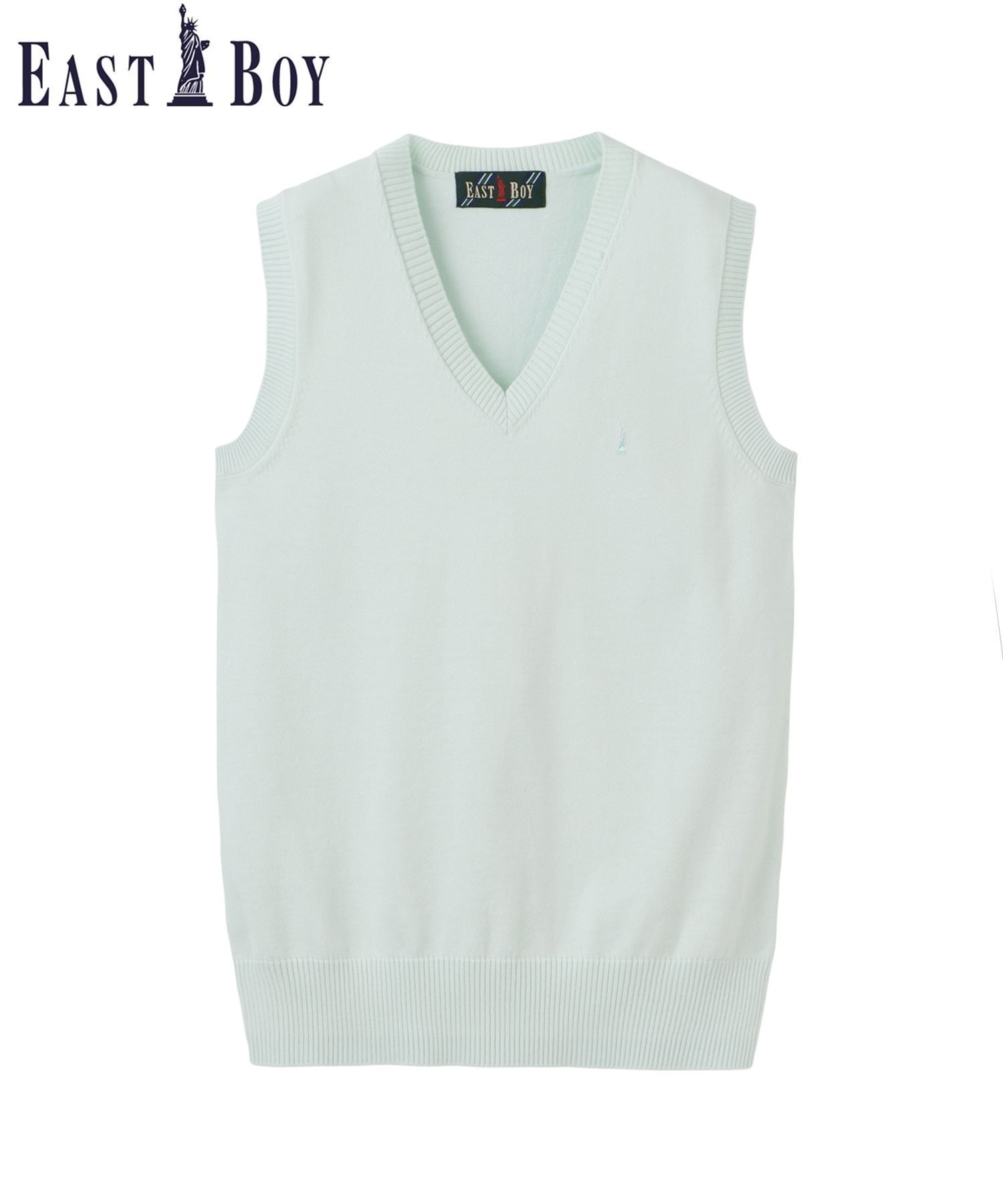 【イーストボーイ/EASTBOY】のベスト COOLMAX 綿 12G ミント女神 夏用 スクール ニット 制服 通学 中学生 高校生 インテリア・キッズ・メンズ・レディースファッション・服の通販 founy(ファニー) 　ファッション　Fashion　レディースファッション　WOMEN　アウター　Coat Outerwear　トップス・カットソー　Tops/Tshirt　ニット　Knit Tops　ベスト/ジレ　Gilets/Vests　インナー　Inner　ハーフ　Half　バランス　Balance　ベスト　Vest　ポケット　Pocket　リボン　Ribbon　おすすめ　Recommend　夏　Summer　ミント|ID: prp329100004479611 ipo3291000000031922778