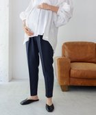 【その他のブランド/Other】の【マタニティ】ウエストゴム テーパードパンツ 人気、トレンドファッション・服の通販 founy(ファニー) ファッション Fashion キッズファッション KIDS ボトムス Bottoms/Kids カットソー Cut And Sew リアル Real 人気 Popularity 切替 Switching 楽ちん Easy thumbnail ネイビー|ID: prp329100004479684 ipo3291000000031723627