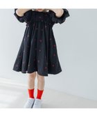 【ローリーズファーム/LOWRYS FARM / KIDS】のチェリーシシュウワンピース 人気、トレンドファッション・服の通販 founy(ファニー) ファッション Fashion キッズファッション Fashion for Kids ワンピース Dresses ギャザー Gathered, Ruffled チェリー Cherry, Cherry Pattern thumbnail ブラック|ID: prp329100004479755 ipo3291000000032740038