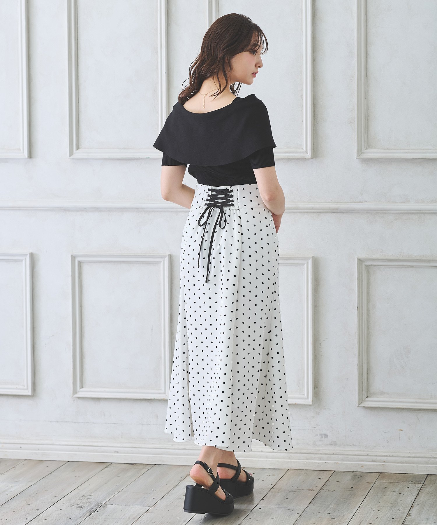 【イング/INGNI】のINGNI/BackレースUPマーメイドSK インテリア・キッズ・メンズ・レディースファッション・服の通販 founy(ファニー) 　ファッション　Fashion　レディースファッション　WOMEN　スカート　Skirt　シンプル　Simple　チェック　Check　フィット　Fit　マーメイド　Mermaid　レース　Race　ロング　Long　無地　Plain Color　オフクロ/ドット|ID: prp329100004479827 ipo3291000000031750984