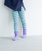【ローリーズファーム/LOWRYS FARM / KIDS】のボーダーリブレギンス グリーン|ID: prp329100004479928 ipo3291000000031935663