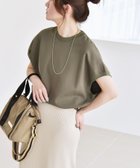 【シップス フォー ウィメン/SHIPS】のquaranciel 洗濯機可能 ライト ポンチ コンパクト フレンチスリーブ TEE カーキ|ID: prp329100004479984 ipo3291000000031982923