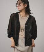 【サロン アダム エ ロペ/SALON adam et rope'】のブライトラメシアーカーディガン 一部WEB限定カラー 人気、トレンドファッション・服の通販 founy(ファニー) ファッション Fashion レディースファッション WOMEN トップス・カットソー Tops/Tshirt カーディガン Cardigans カーディガン Cardigan シアー Sheer スリーブ Sleeve バランス Balance thumbnail ブラック(01)|ID: prp329100004480096 ipo3291000000031738136