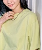 【コーエン/COEN】の【春色*ゆるシルエット/6色展開/WEB限定/推しカラー】刺繍ハーフスリーブTシャツ LIME|ID: prp329100004480205 ipo3291000000032268409