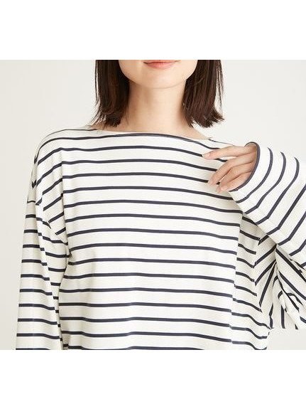 【エミ/emmi】のeco ボーダーロングスリーブTシャツ 人気、トレンドファッション・服の通販 founy(ファニー) 　ファッション　Fashion　レディースファッション　WOMEN　トップス・カットソー　Tops/Tshirt　シャツ/ブラウス　Shirts/Blouses　ロング / Tシャツ　T-Shirts　ボーダー　Border　 other-1|ID: prp329100004480229 ipo3291000000031752900
