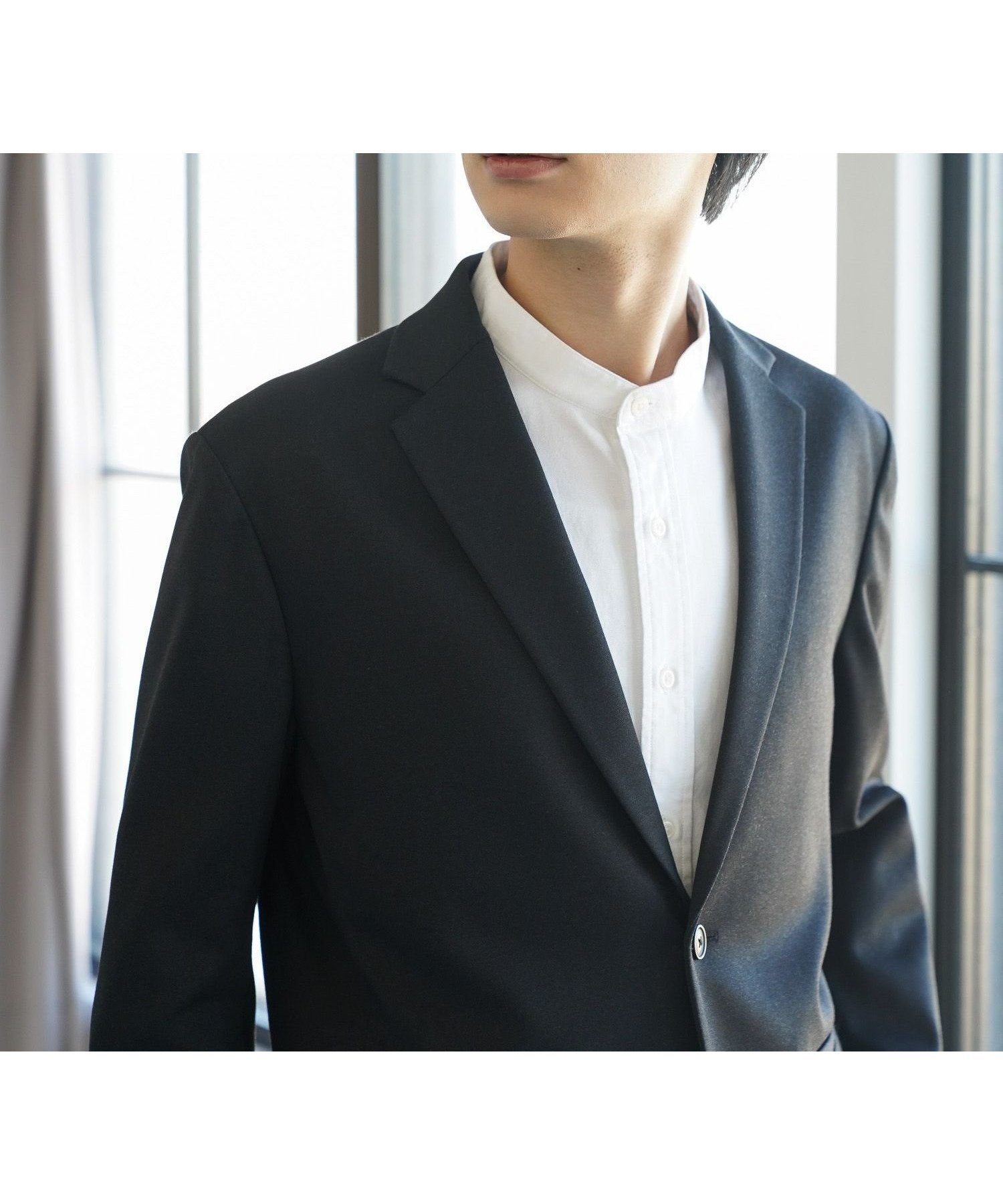 【グローバルワーク/GLOBAL WORK / MEN】のスマらくジャケット/147006 インテリア・キッズ・メンズ・レディースファッション・服の通販 founy(ファニー) 　ファッション　Fashion　メンズファッション　MEN　おすすめ　Recommend　インナー　Inner　シンプル　Simple　ジャケット　Jacket　ジャージ　Jersey　ストレッチ　Stretch　スマート　Smart　スリム　Slim　セットアップ　Set Up　フィット　Fit　プリント　Print　ポケット　Pocket　ブラック09|ID: prp329100004480314 ipo3291000000031696231