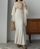 【ジュノア/JUNOAH】のハイウエストマーメイドスカート アイボリー|ID: prp329100004481024 ipo3291000000031996547