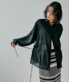 【レプシィム ローリーズファーム/LEPSIM LOWRYS FARM】のサイド絞りシャツ 人気、トレンドファッション・服の通販 founy(ファニー) ファッション Fashion レディースファッション Fashion for Women トップス・カットソー Cut & Sew Tops シャツ・ブラウス・オフィスカジュアル Elegant Blouses & Button-Ups おすすめ Recommended / Our Picks トレンド Trend, Trending Now ボトム Bottoms, Lower Wear thumbnail ブラック09|ID: prp329100004481033 ipo3291000000033108822