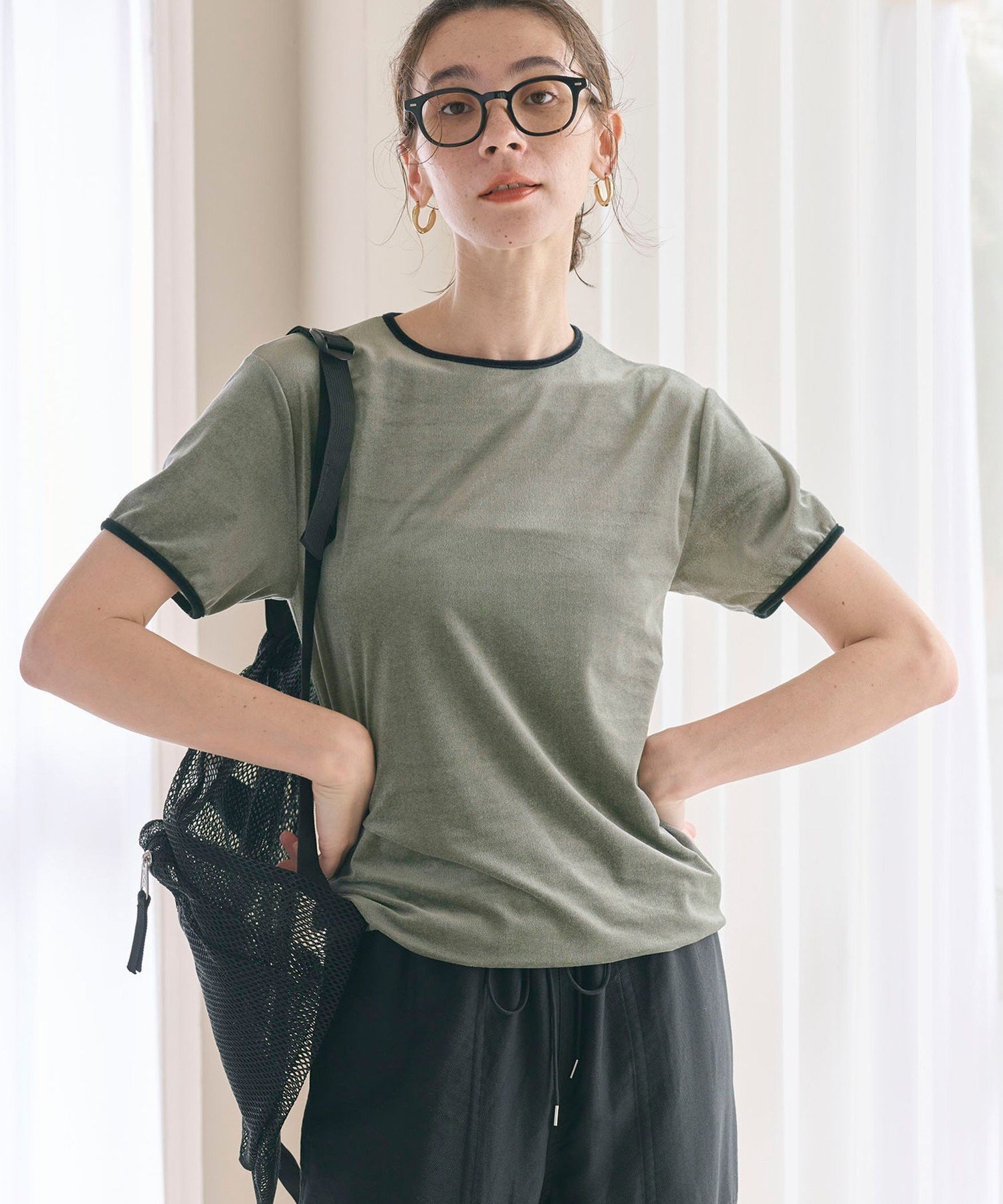 【ビューティ&ユース ユナイテッドアローズ/BEAUTY&YOUTH / UNITED ARROWS】のシアーベロア リンガー Tシャツ インテリア・キッズ・メンズ・レディースファッション・服の通販 founy(ファニー) 　ファッション　Fashion　レディースファッション　WOMEN　トップス・カットソー　Tops/Tshirt　シャツ/ブラウス　Shirts/Blouses　ロング / Tシャツ　T-Shirts　ベロア　Velour　おすすめ　Recommend　インナー　Inner　カーゴパンツ　Cargo Pants　コンパクト　Compact　シアー　Sheer　シンプル　Simple　ジャケット　Jacket　スラックス　Slacks　デニム　Denim　トレンド　Trend　パイピング　Piping　フォルム　Form　ベロア　Velor　春　Spring　MD.GRAY|ID: prp329100004481082 ipo3291000000032517732