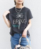 【シップス フォー ウィメン/SHIPS】の《追加 》【WEB限定】 手洗い可能 フラワー 箔 プリント ロゴ TEE チャコールグレー|ID: prp329100004481205 ipo3291000000031971300