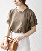 【シップス フォー ウィメン/SHIPS】のSHIPS any 洗濯機可能 USAコットン ツイスト スリーブ コクーン TEE カーキ|ID: prp329100004481256 ipo3291000000031956883