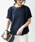 【シップス フォー ウィメン/SHIPS】のSHIPS any 洗濯機可能 USAコットン ツイスト スリーブ コクーン TEE ネイビー|ID: prp329100004481256 ipo3291000000031956889