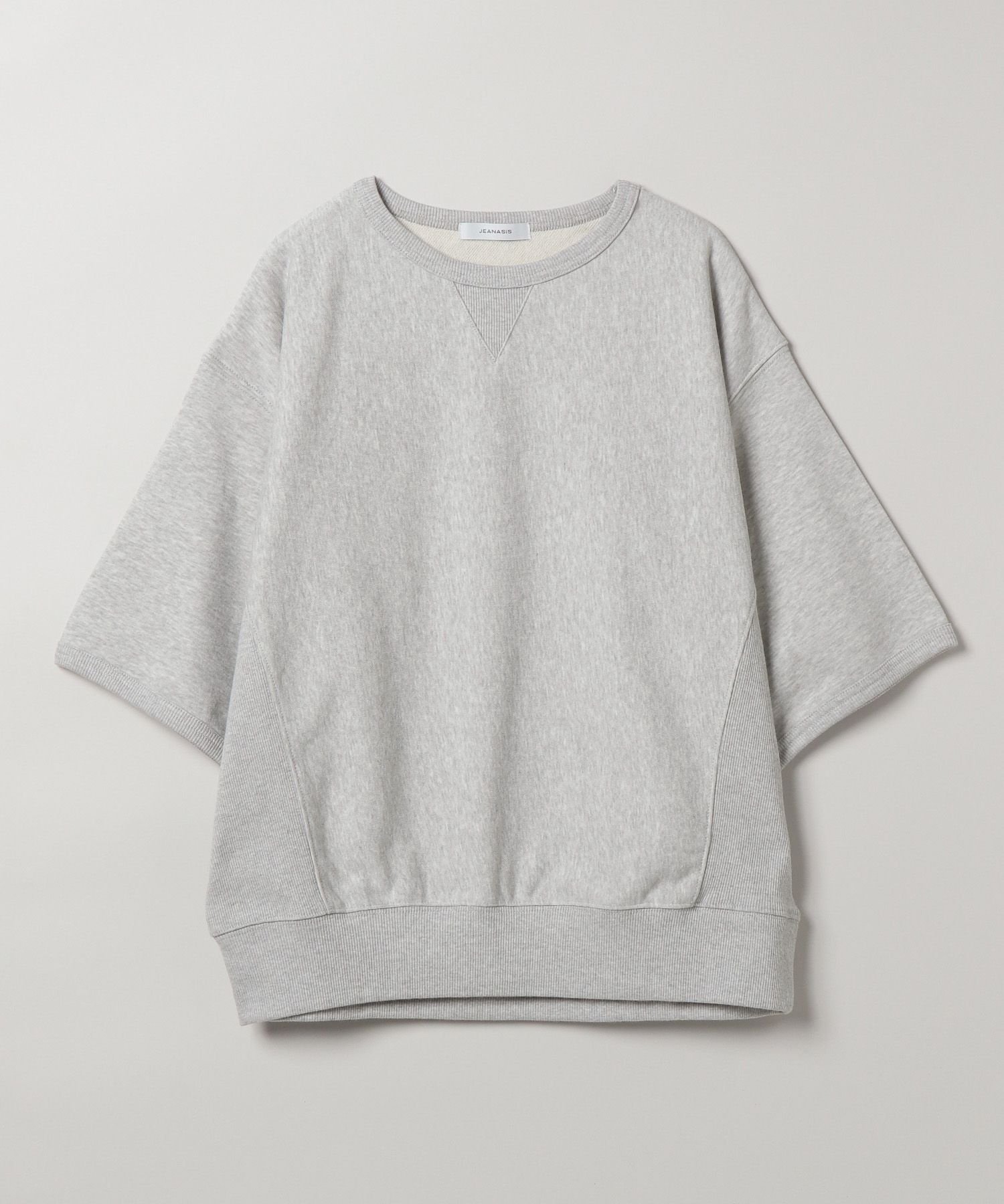 【ジーナシス/JEANASiS】のTCキリカエスウェットSS インテリア・キッズ・メンズ・レディースファッション・服の通販 founy(ファニー) 　ファッション　Fashion　レディースファッション　WOMEN　トップス・カットソー　Tops/Tshirt　パーカ　Sweats　スウェット　Sweat　おすすめ　Recommend　デニム　Denim　フロント　Front　ベーシック　Basic　ロング　Long　ヴィンテージ　Vintage　ライトグレー|ID: prp329100004481265 ipo3291000000031946873