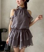 【ナイスクラップ/NICE CLAUP】の【Black collection】新色追加/アメスリミニワンピース チャコールグレー|ID: prp329100004481266 ipo3291000000032604850