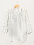 【タカキュー/TAKA-Q】の脇タック前開き スキッパーシャツチュニック 人気、トレンドファッション・服の通販 founy(ファニー) ファッション Fashion レディースファッション Fashion for Women トップス・カットソー Cut & Sew Tops シャツ・ブラウス・オフィスカジュアル Elegant Blouses & Button-Ups アクセサリー Fashion Accessories スキッパー Skipper, Open Collar ストライプ Stripe, Striped Pattern チュニック Tunic, Long Top ネックレス Necklace, Pendant Necklace バランス Balance, Style Balance フィット Fit, Slim Fit 無地 Plain, Solid Color おすすめ Recommended / Our Picks 夏 Summer thumbnail 01白|ID: prp329100004481682 ipo3291000000033427267
