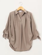 【タカキュー/TAKA-Q】の袖リボンかぶり スキッパーシャツチュニック 人気、トレンドファッション・服の通販 founy(ファニー) ファッション Fashion レディースファッション Fashion for Women トップス・カットソー Cut & Sew Tops シャツ・ブラウス・オフィスカジュアル Elegant Blouses & Button-Ups アクセサリー Fashion Accessories オレンジ Orange スキッパー Skipper, Open Collar ストライプ Stripe, Striped Pattern チュニック Tunic, Long Top ネックレス Necklace, Pendant Necklace バランス Balance, Style Balance フィット Fit, Slim Fit 無地 Plain, Solid Color リボン Ribbon, Bow おすすめ Recommended / Our Picks 夏 Summer thumbnail 30茶|ID: prp329100004481684 ipo3291000000033427264