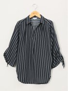 【タカキュー/TAKA-Q】の袖リボンかぶり スキッパーシャツチュニック 人気、トレンドファッション・服の通販 founy(ファニー) ファッション Fashion レディースファッション Fashion for Women トップス・カットソー Cut & Sew Tops シャツ・ブラウス・オフィスカジュアル Elegant Blouses & Button-Ups アクセサリー Fashion Accessories オレンジ Orange スキッパー Skipper, Open Collar ストライプ Stripe, Striped Pattern チュニック Tunic, Long Top ネックレス Necklace, Pendant Necklace バランス Balance, Style Balance フィット Fit, Slim Fit 無地 Plain, Solid Color リボン Ribbon, Bow おすすめ Recommended / Our Picks 夏 Summer thumbnail 75紺|ID: prp329100004481684 ipo3291000000033427265