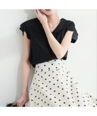 【ナチュラルクチュール/natural couture】の【WEB限定】ゆるスカラップレトロブラウス ブラック|ID: prp329100004481824 ipo3291000000031844444