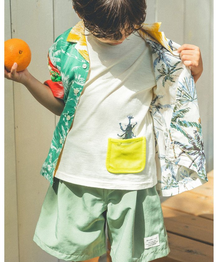 【その他のブランド/Other】のメッシュ ポケット 昆虫 Tシャツ 2025SS(90~130cm) インテリア・キッズ・メンズ・レディースファッション・服の通販 founy(ファニー) https://founy.com/ ファッション Fashion キッズファッション Fashion for Kids 2025年 2025 2025春夏・S/S Spring/Summer 2025 SS25 プリント Print, Printed Pattern ポケット Pocket, Pocket Detail メッシュ Mesh, Net Fabric 夏 Summer 春 Spring |ID: prp329100004482474 ipo3291000000032997080