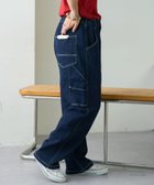 【チャオパニックティピー/CIAOPANIC TYPY】の【TYPYdenim】デニムペインターパンツ ネイビー|ID: prp329100004482660 ipo3291000000031995272