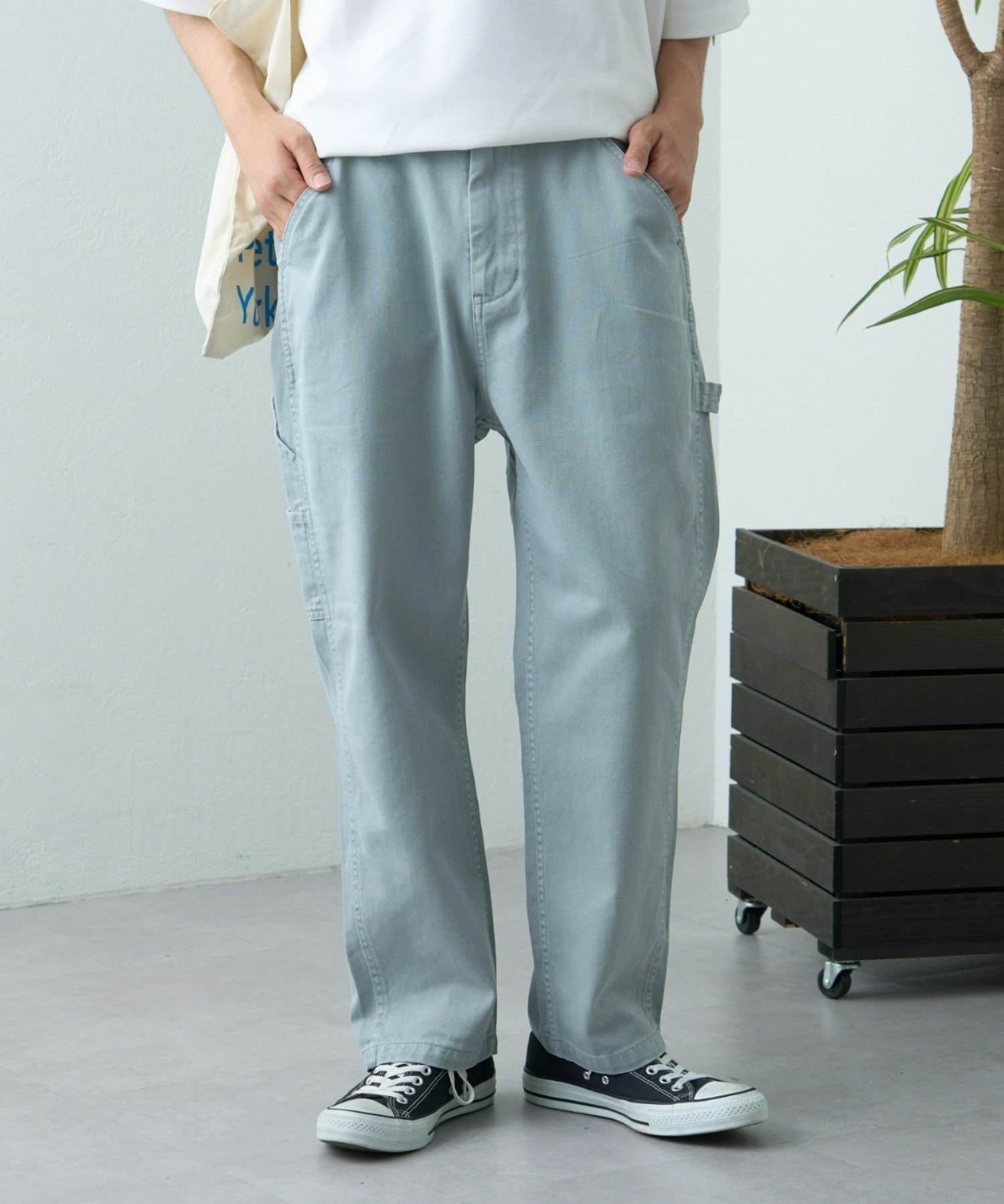 【チャオパニックティピー/CIAOPANIC TYPY】の【TYPYdenim】デニムペインターパンツ インテリア・キッズ・メンズ・レディースファッション・服の通販 founy(ファニー) 　ファッション　Fashion　レディースファッション　WOMEN　パンツ　Pants　おすすめ　Recommend　ストレッチ　Stretch　スピンドル　Spindle　デニム　Denim　ワイド　Wide　定番　Standard　グレーその他1|ID: prp329100004482660 ipo3291000000031995279